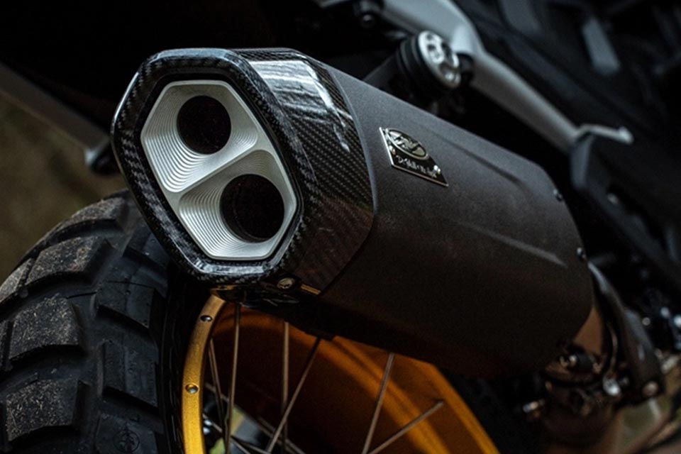 BMW R1300 GS Nomad S Exhaust, Black - Image 3