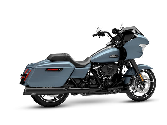 4,5" 2-1 E Slip-On Muffler for Touring Slashcut Black/Black