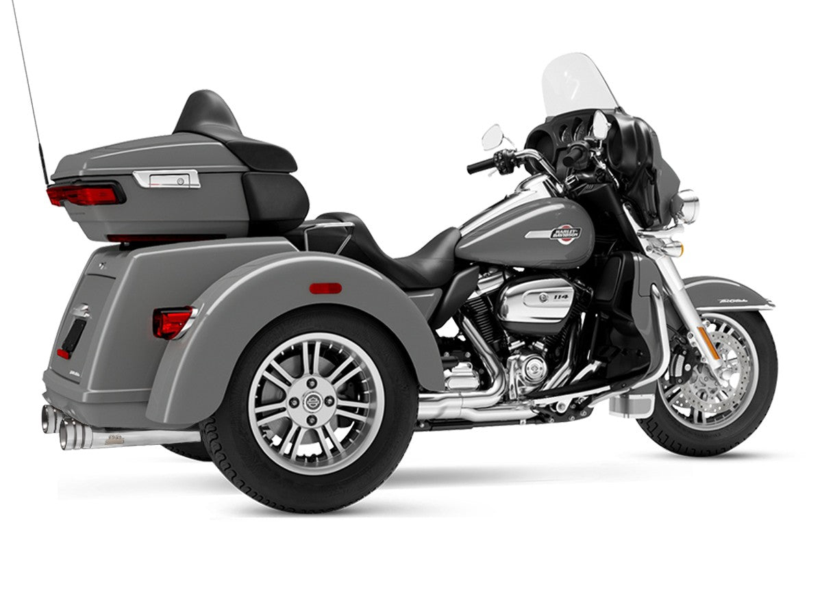 4,0" 2-2 E Slip-On Muffler for Trike Big Shot Chrome/Chrome