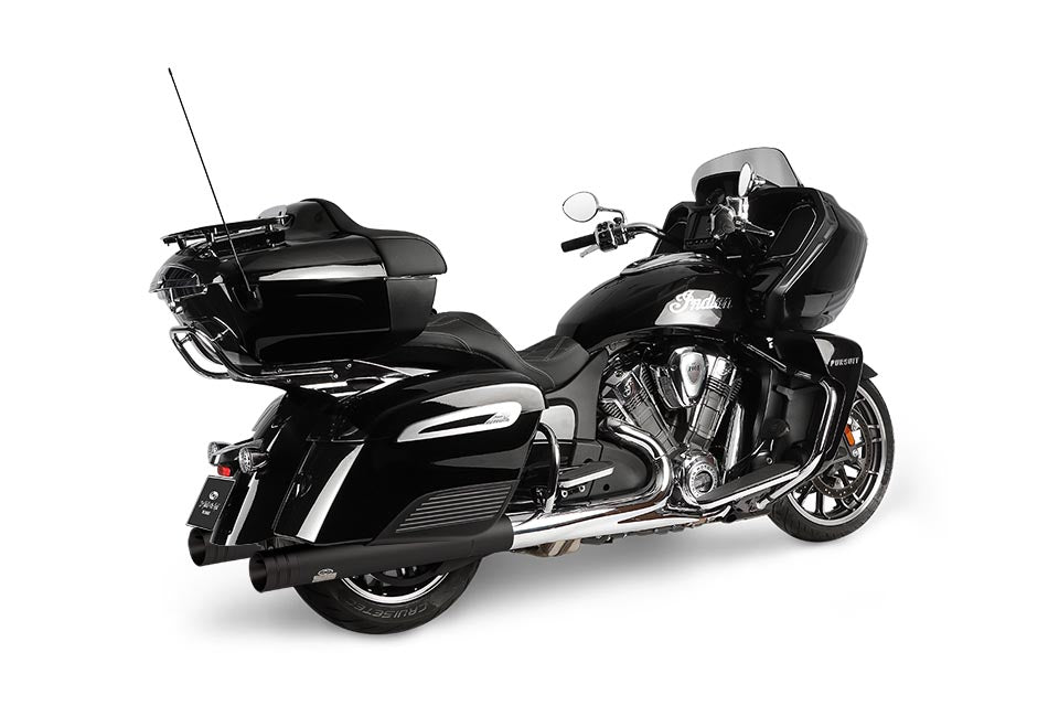 Indian Challenger / Pursuit Grand Exhaust, Black, Bigshot End Cap, Black - Image 2