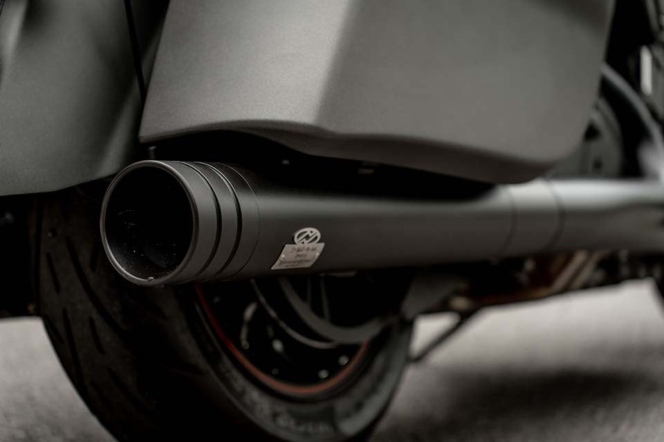 Indian Challenger / Pursuit Grand Exhaust, Black, Bigshot End Cap, Black - Image 5