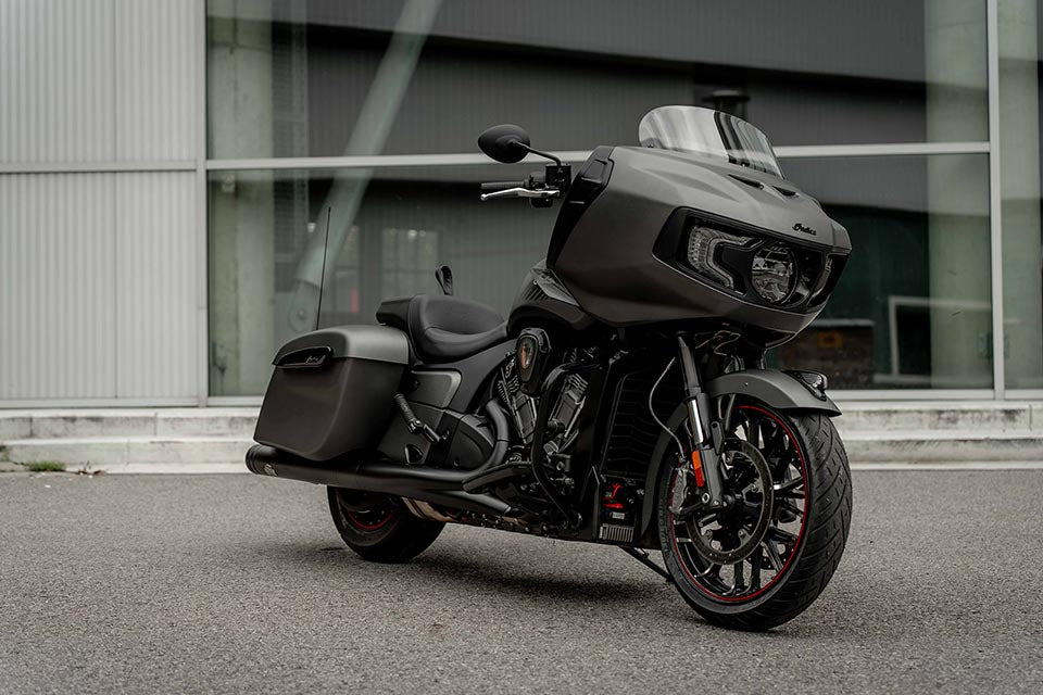 Indian Challenger / Pursuit Grand Exhaust, Black, Bigshot End Cap, Black - Image 6