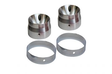 4,0" CVO Endcap Adapter with chrome ring for Trike (Set of 2 pieces)