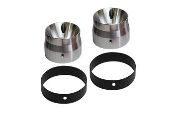 4,0" CVO Endcap Adapter with black ring for Trike (Set of 2 pieces)