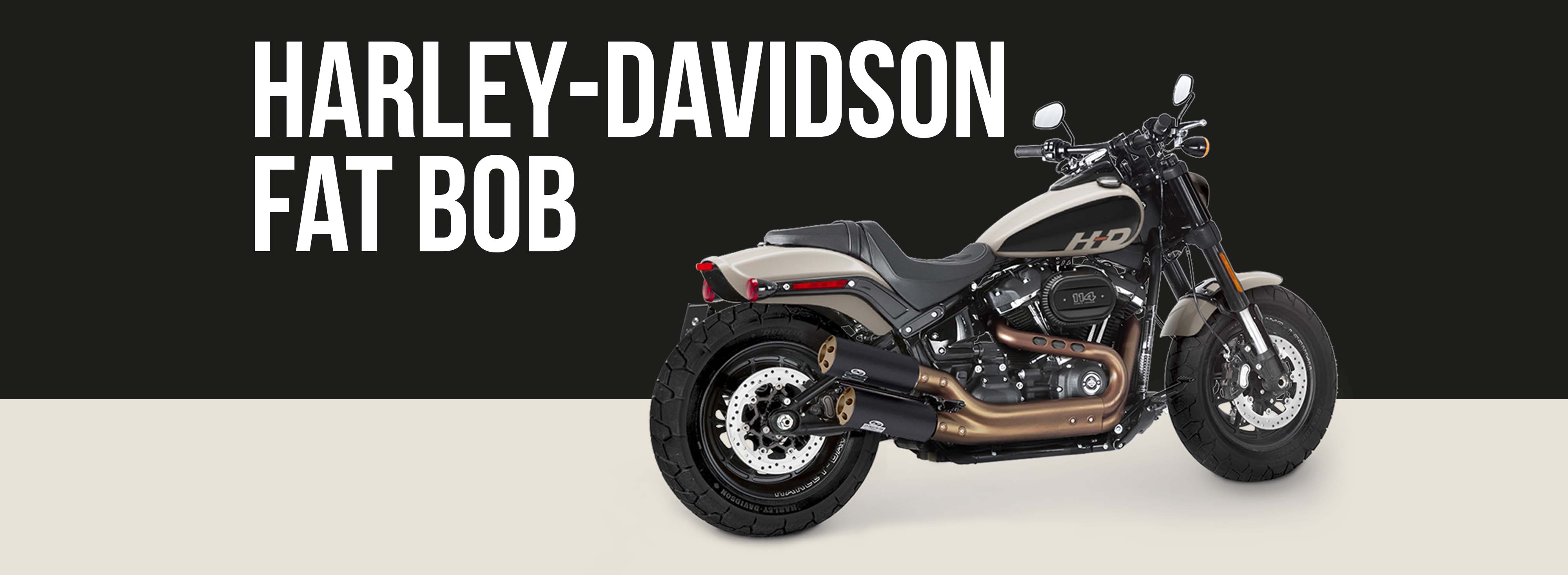 Harley-davidson Fat Bob Motorcycle Brand Page Header