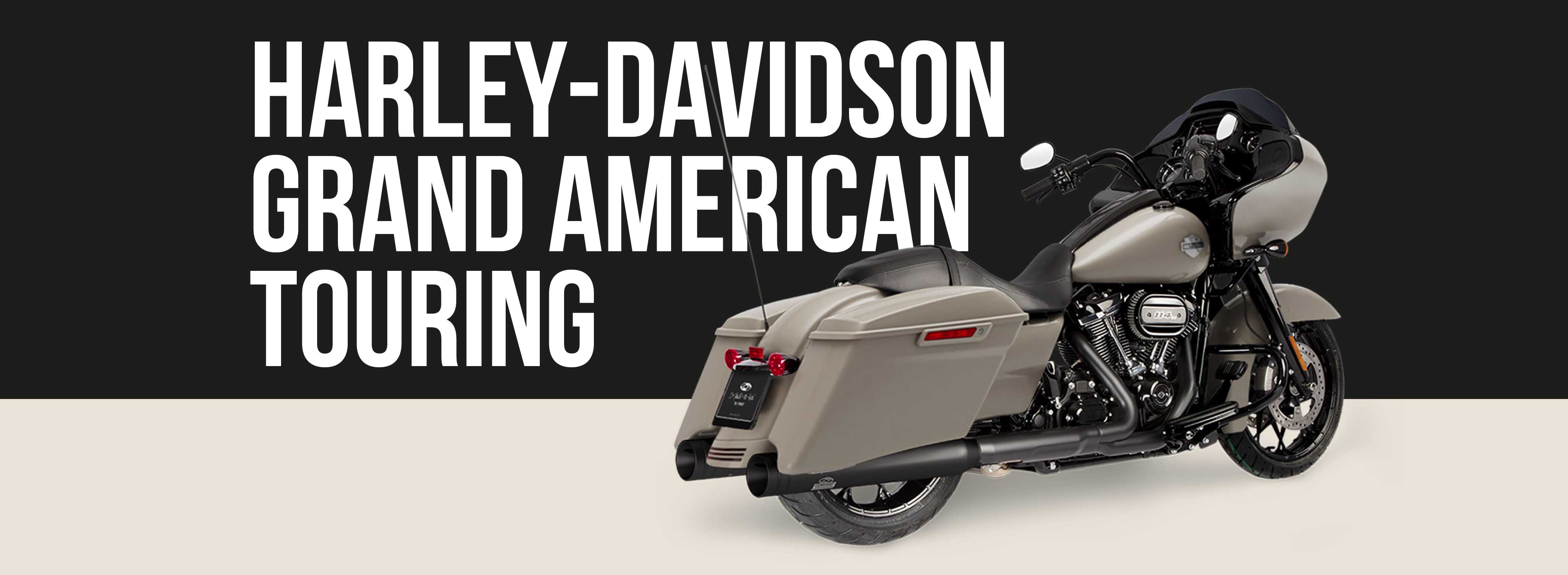 Harley-davidson Grand American Touring Motorcycle Brand Page Header